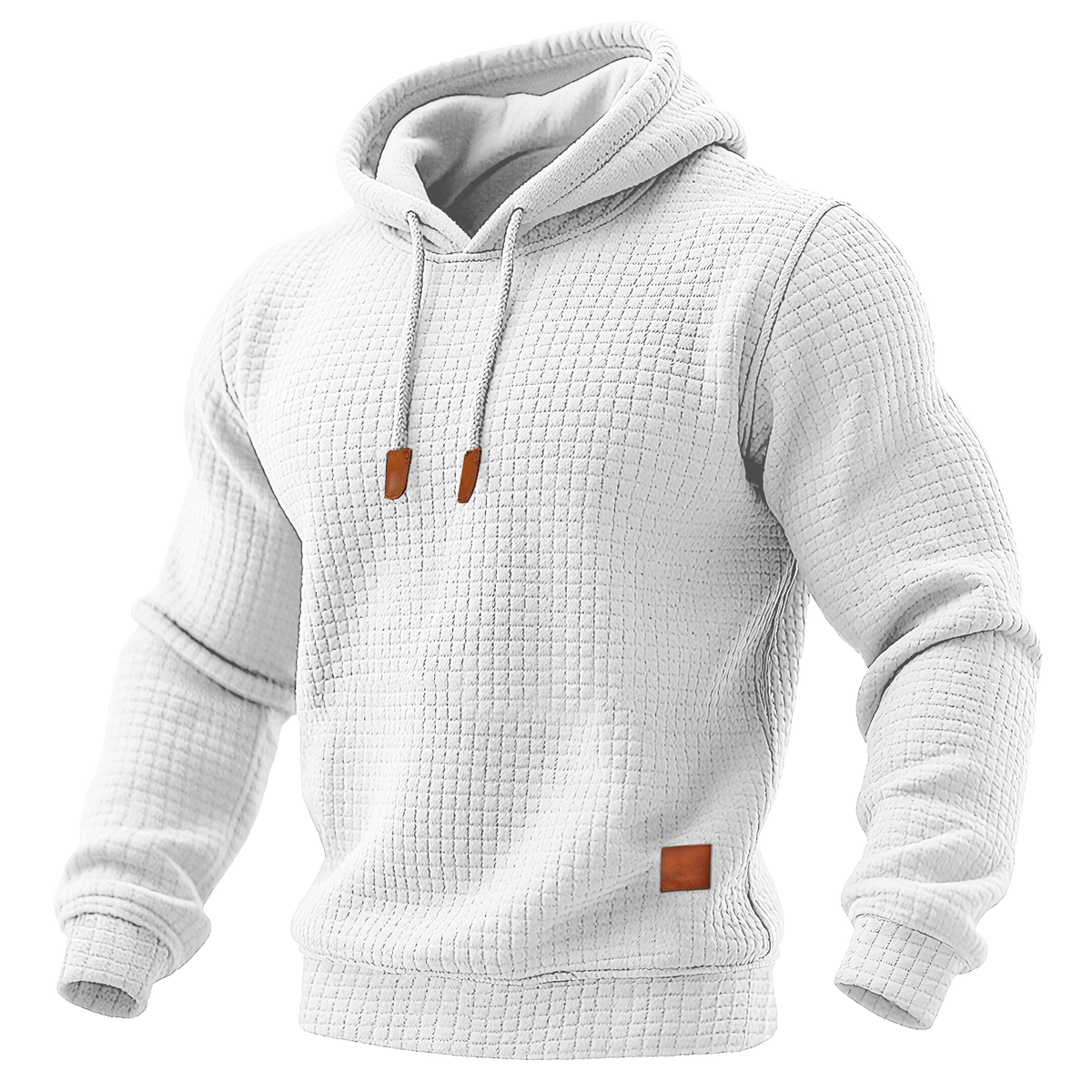 Bluza męska z kapturem w kolorze białym